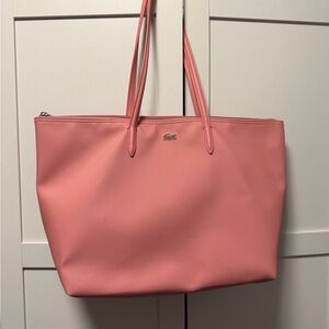 Lacoste coral Pink Large Tote Bag - Classic Everyday Carry